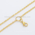 2.3mm 30" simple gold plated floating charm locket chain jewelry funny necklace